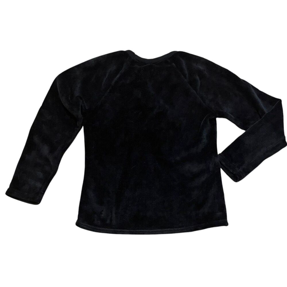 DISNEY Black Soot Fleece Cozy Plush Sleep Shirt Sz M (8-10) EUC! - Picture 2 of 3